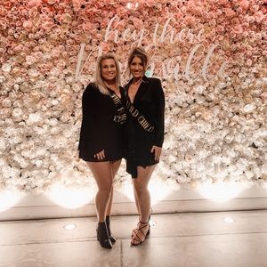 PrettyLittleThing black blazer dress